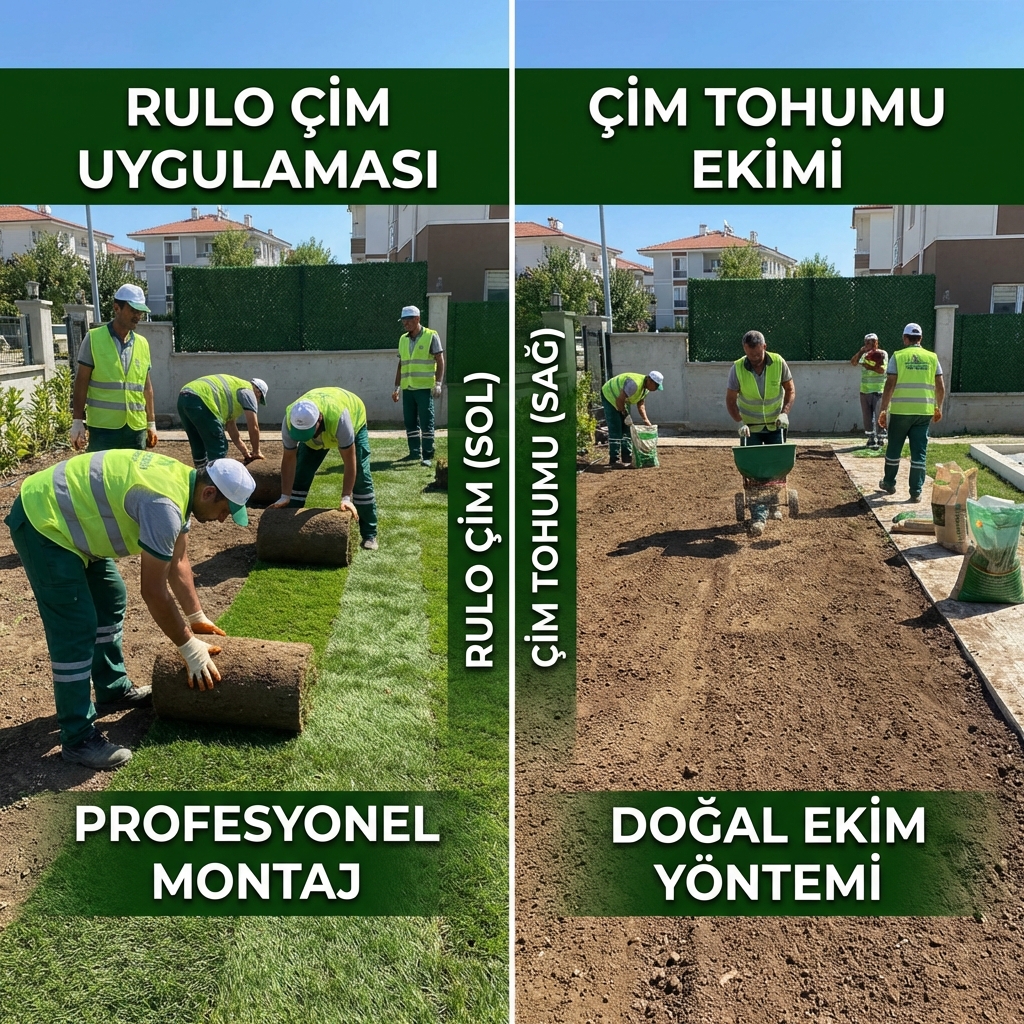 Rulo Çim mi Tohum mu? Kayseri İçin Hangisi Daha İyi?